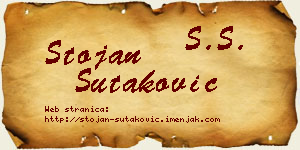 Stojan Šutaković vizit kartica